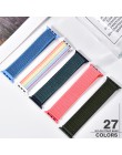 Nylon sport loop pasek na pasek do Apple Watch 42mm 44mm 40mm 38mm iWatch 5/4/3/2/1 bransoletka na rękę akcesoria do zegarków