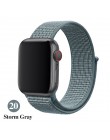 Opaska na Apple Watch seria 3/2/1 38MM 42MM Nylon miękki oddychający pasek zamienny Sport pętla na iwatch seria 4 5 40MM 44MM