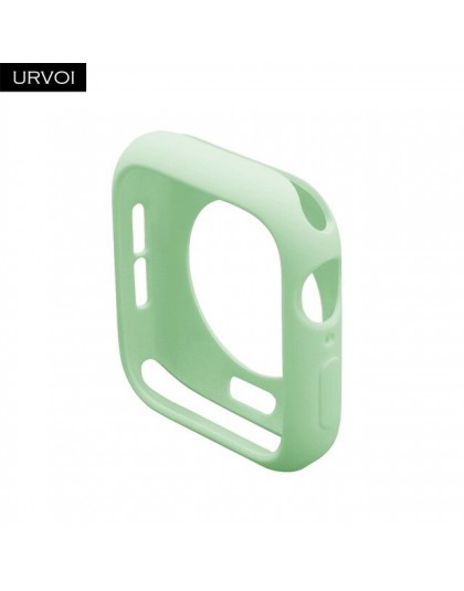 URVOI pokrowiec na apple watch 4 5 3 2 1 pokrowiec na iwatch zderzak 38 42 40 44mm cukierki kolor osłona z tpu ultra-cienka ramk