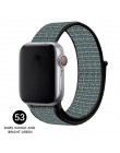 Opaska na Apple Watch seria 3/2/1 38MM 42MM Nylon miękki oddychający pasek zamienny Sport pętla na iwatch seria 4 5 40MM 44MM