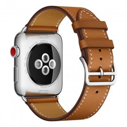 Pasek ze skóry bydlęcej do zegarka Apple 5 pasek 44mm iwatch seria 4 3 2 1 akcesoria do zegarków 42mm pętla 38mm zamienny pasek 