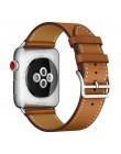 Pasek ze skóry bydlęcej do zegarka Apple 5 pasek 44mm iwatch seria 4 3 2 1 akcesoria do zegarków 42mm pętla 38mm zamienny pasek 