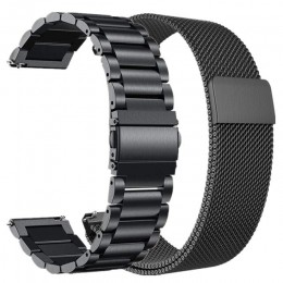 Do samsung Galaxy Watch Active2 44mm 40mm pasek magnetyczny pasek pleciony z siateczki metalowej milanese 20mm nadgarstek ze sta