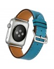 Pasek ze skóry bydlęcej do zegarka Apple 5 pasek 44mm iwatch seria 4 3 2 1 akcesoria do zegarków 42mm pętla 38mm zamienny pasek 