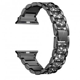 Fullmetal bransoletka ze stali nierdzewnej pasek dla Apple obserwować serii 1/2/3 40mm 38mm luksusowy zegarek pasek do zegarka I
