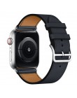 Pasek ze skóry bydlęcej do zegarka Apple 5 pasek 44mm iwatch seria 4 3 2 1 akcesoria do zegarków 42mm pętla 38mm zamienny pasek 