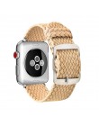 Moda pasek do pętli Nylon bransoletka na rękę zegarek akcesoria do pasek do apple watch 1/2/3 42mm 44mm na pasek do iwatch 4/5 3