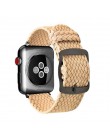 Moda pasek do pętli Nylon bransoletka na rękę zegarek akcesoria do pasek do apple watch 1/2/3 42mm 44mm na pasek do iwatch 4/5 3