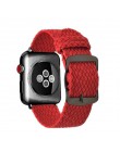 Moda pasek do pętli Nylon bransoletka na rękę zegarek akcesoria do pasek do apple watch 1/2/3 42mm 44mm na pasek do iwatch 4/5 3