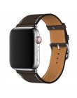 Pasek ze skóry bydlęcej do zegarka Apple 5 pasek 44mm iwatch seria 4 3 2 1 akcesoria do zegarków 42mm pętla 38mm zamienny pasek 