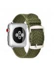 Moda pasek do pętli Nylon bransoletka na rękę zegarek akcesoria do pasek do apple watch 1/2/3 42mm 44mm na pasek do iwatch 4/5 3