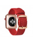 Moda pasek do pętli Nylon bransoletka na rękę zegarek akcesoria do pasek do apple watch 1/2/3 42mm 44mm na pasek do iwatch 4/5 3