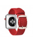 Moda pasek do pętli Nylon bransoletka na rękę zegarek akcesoria do pasek do apple watch 1/2/3 42mm 44mm na pasek do iwatch 4/5 3