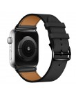 Pasek ze skóry bydlęcej do zegarka Apple 5 pasek 44mm iwatch seria 4 3 2 1 akcesoria do zegarków 42mm pętla 38mm zamienny pasek 