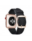 Moda pasek do pętli Nylon bransoletka na rękę zegarek akcesoria do pasek do apple watch 1/2/3 42mm 44mm na pasek do iwatch 4/5 3