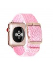 Moda pasek do pętli Nylon bransoletka na rękę zegarek akcesoria do pasek do apple watch 1/2/3 42mm 44mm na pasek do iwatch 4/5 3