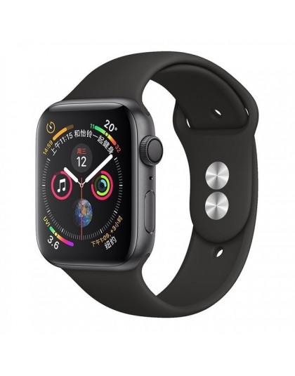 Silikonowy pasek na pasek do apple watch 44mm 42mm iwatch serii 5 4 3 2 1 bransoletka 40mm 38mm pulseira akcesoria do inteligent