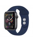 Silikonowy pasek na pasek do apple watch 44mm 42mm iwatch serii 5 4 3 2 1 bransoletka 40mm 38mm pulseira akcesoria do inteligent