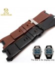 Skórzana bransoletka 32mm watchband dla diesel zegarek pasek na rękę zespół dla DZ1216 DZ1273 DZ4246 DZ4247DZ287 zegarek zespół