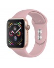 Silikonowy pasek na pasek do apple watch 44mm 42mm iwatch serii 5 4 3 2 1 bransoletka 40mm 38mm pulseira akcesoria do inteligent