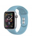 Silikonowy pasek na pasek do apple watch 44mm 42mm iwatch serii 5 4 3 2 1 bransoletka 40mm 38mm pulseira akcesoria do inteligent