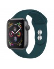 Silikonowy pasek na pasek do apple watch 44mm 42mm iwatch serii 5 4 3 2 1 bransoletka 40mm 38mm pulseira akcesoria do inteligent