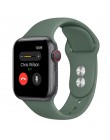 Silikonowy pasek na pasek do apple watch 44mm 42mm iwatch serii 5 4 3 2 1 bransoletka 40mm 38mm pulseira akcesoria do inteligent