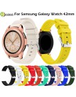 20mm pasek do zegarka silikonowy do zegarka Samsung Galaxy 42mm pasek do paska inteligentna bransoletka Sport akcesoria zamienne