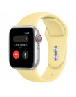 Silikonowy pasek na pasek do apple watch 44mm 42mm iwatch serii 5 4 3 2 1 bransoletka 40mm 38mm pulseira akcesoria do inteligent