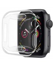 Przezroczysty pokrowiec na iwatch 5 4 etui 44mm 40mm Coque przypadki 42mm 38mm pełna osłona na ekran z tpu zderzak na Apple Watc