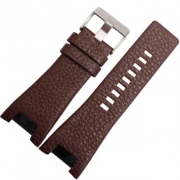Skórzana bransoletka 32mm watchband dla diesel zegarek pasek na rękę zespół dla DZ1216 DZ1273 DZ4246 DZ4247DZ287 zegarek zespół