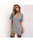 Letnia koszulka damska mini sukienka Choker sukienki z dekoltem w kształcie litery v z krótkim rękawem Casual Sexy Halter Boho s