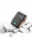 Przezroczysty pokrowiec na iwatch 5 4 etui 44mm 40mm Coque przypadki 42mm 38mm pełna osłona na ekran z tpu zderzak na Apple Watc