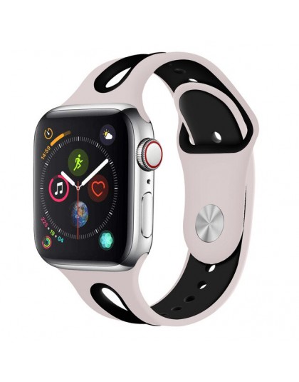 Kompatybilny z pasek do Apple Watch 42mm 38mm 44mm 40mm silikonowy Iwatch pasek dla Apple obserwować serii 5/4/3/2/1 81003