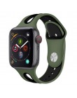 Kompatybilny z pasek do Apple Watch 42mm 38mm 44mm 40mm silikonowy Iwatch pasek dla Apple obserwować serii 5/4/3/2/1 81003