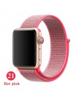 Nylon sport loop pasek na pasek do Apple Watch 42mm 44mm 40mm 38mm iWatch 5/4/3/2/1 bransoletka na rękę akcesoria do zegarków