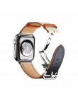 Pasek z prawdziwej skóry dla pasek do apple watch 44mm 40mm 42mm 38mm iwatch apple watch 5/4/3/2/1 bransoletka klamra pasek do z