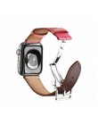 Pasek z prawdziwej skóry dla pasek do apple watch 44mm 40mm 42mm 38mm iwatch apple watch 5/4/3/2/1 bransoletka klamra pasek do z