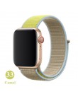 Nylon sport loop pasek na pasek do Apple Watch 42mm 44mm 40mm 38mm iWatch 5/4/3/2/1 bransoletka na rękę akcesoria do zegarków