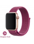 Nylon sport loop pasek na pasek do Apple Watch 42mm 44mm 40mm 38mm iWatch 5/4/3/2/1 bransoletka na rękę akcesoria do zegarków