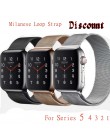 Milanese Loop opaska na zegarek Apple Watch 5 4 3 2 1 bransoletka ze stali nierdzewnej pasek do IWatch zespoły 38mm 40mm 42mm 44