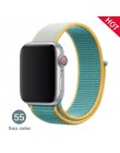 Nylon sport loop pasek na pasek do Apple Watch 42mm 44mm 40mm 38mm iWatch 5/4/3/2/1 bransoletka na rękę akcesoria do zegarków