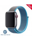 Nylon sport loop pasek na pasek do Apple Watch 42mm 44mm 40mm 38mm iWatch 5/4/3/2/1 bransoletka na rękę akcesoria do zegarków