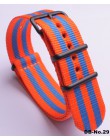 Army Sports nylonowy pasek do Nato opaski do zegarka klamra ze stali nierdzewnej czarny matowy klamra Watchband 18MM 20Mm 22MM 2