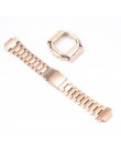 Watchband Bezel/Case zestaw zegarków do DW5600 GW-M5610 metalowy zegarek ze stali nierdzewnej 316L akcesoria