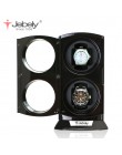 Jebely New Arrival czarne podwójne pokrętło zegarka na zegarki automatyczne automatyczne podwójne zegarki box zegarek biżuteryjn
