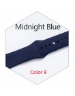 Kolorowe miękkiego silikonu opaska sportowa do zegarka Apple watch Series 4 3 2 1 wymienić bransoletka pasek do iwatch 42mm 38mm