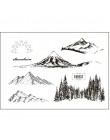 ZFPARTY Forest Mountain przezroczysty pieczęć silikonowa/pieczęć do DIY scrapbooking/ozdobny album na zdjęcia tworzenie kartek