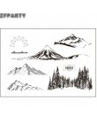ZFPARTY Forest Mountain przezroczysty pieczęć silikonowa/pieczęć do DIY scrapbooking/ozdobny album na zdjęcia tworzenie kartek