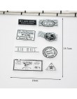 1 arkusz Vintage Postmark Craft wyczyść znaczki Scrapbooks silikonowa przezroczysta znaczki do scrapbookingu/Album fotograficzny